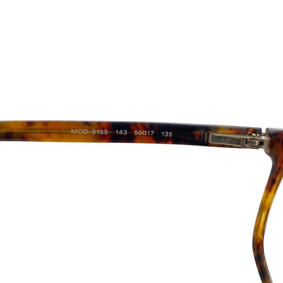 Versace Faux Tortoise Shell Eyeglasses Frames MOD 3155 143 50 17 135 Italy - Picture 5 of 16